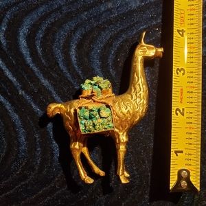 Vintage Brass Alpaca from Peru